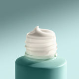 No rinse face cleanser creamy texture close up hydrating cream cleanser with hyaluronic acid smooth nourishing formula.